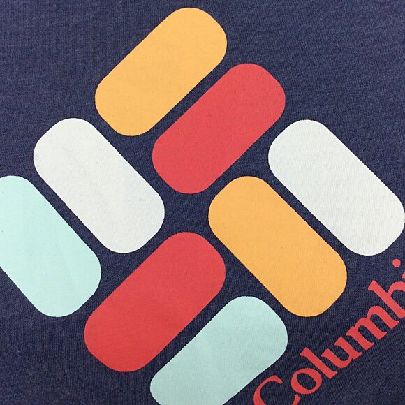 Columbia Womens Bluebird Day Relaxed Crew Neck T-Shirt Size 1X Denim Blue SS - Picture 9 of 12